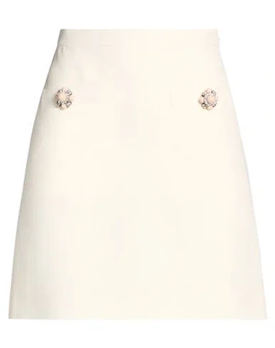 Valentino Garavani Crepe Couture Mini Skirt In White