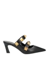 Valentino Garavani Woman Mules & Clogs Black Size 5.5 Soft Leather In Black