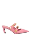 Valentino Garavani Woman Mules & Clogs Pink Size 7 Leather