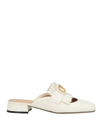 Valentino Garavani Woman Mules & Clogs Cream Size 8 Leather In Neutral