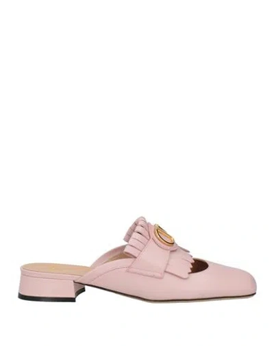 Valentino Garavani Woman Mules & Clogs Light Pink Size 8 Leather