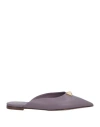 Valentino Garavani Woman Mules & Clogs Mauve Size 9 Leather In Purple