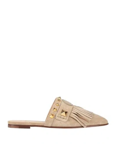 Valentino Garavani Woman Mules & Clogs Sand Size 6.5 Leather