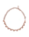 Valentino Garavani Woman Necklace Brown Size - Metal In Orange