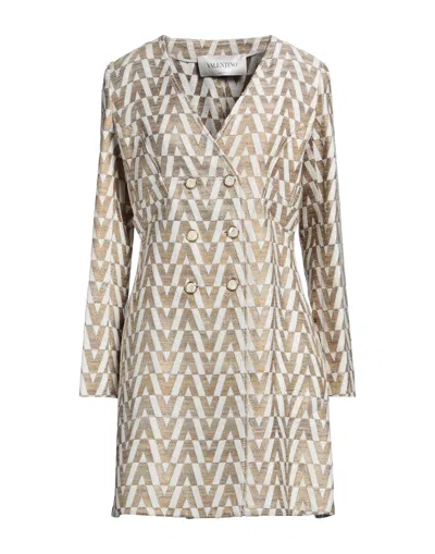Valentino Overcoats In Beige