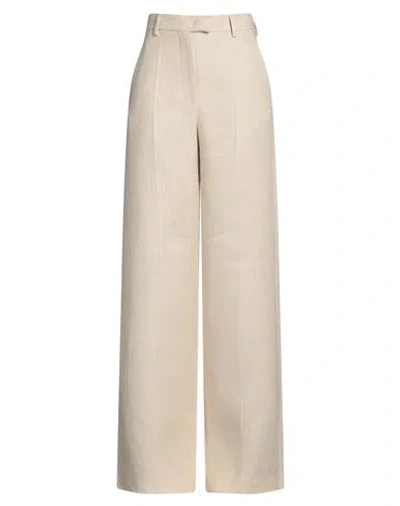 Valentino Garavani Woman Pants Beige Size 6 Linen