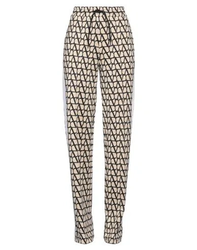 Valentino Garavani Woman Pants Beige Size L Polyamide, Cotton In Orange