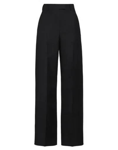 VALENTINO VALENTINO GARAVANI WOMAN PANTS BLACK SIZE 6 VIRGIN WOOL, SILK
