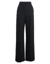 Valentino Virgin Wool Wide-leg Tailored Trousers In Black