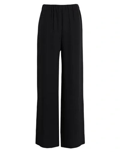 Valentino Garavani Woman Pants Black Size 8 Silk In Blue