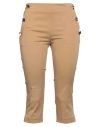 Valentino Garavani Woman Pants Camel Size 4 Cotton, Elastane