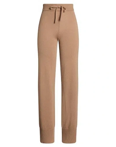 Valentino Garavani Woman Pants Camel Size Xl Cashmere In Brown