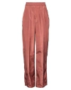 Valentino Woman Pants Cocoa Size 12 Silk In Brown