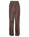Valentino Woman Pants Dark Brown Size 14 Silk In Brown
