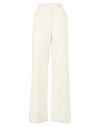 Valentino Garavani Woman Pants Ivory Size 4 Virgin Wool, Polyamide In White