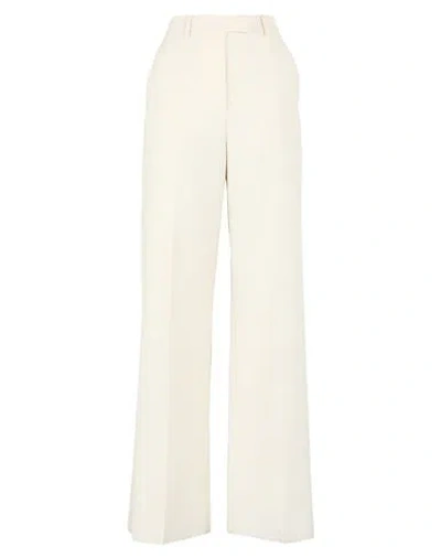 Valentino Garavani Woman Pants Ivory Size 4 Virgin Wool, Polyamide In White