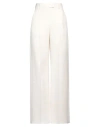 Valentino Garavani Woman Pants Ivory Size 14 Virgin Wool, Silk In White