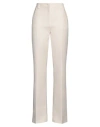 Valentino Garavani Woman Pants Ivory Size 8 Virgin Wool, Silk In White