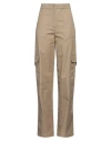 Valentino Garavani Woman Pants Khaki Size 6 Cotton, Elastane In Beige