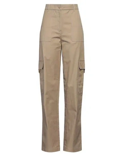 Valentino Garavani Woman Pants Khaki Size 6 Cotton, Elastane In Beige