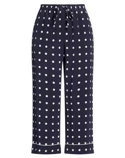 Valentino Garavani Woman Pants Midnight Blue Size 12 Silk