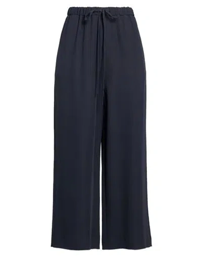 Valentino Garavani Woman Pants Midnight Blue Size 8 Silk