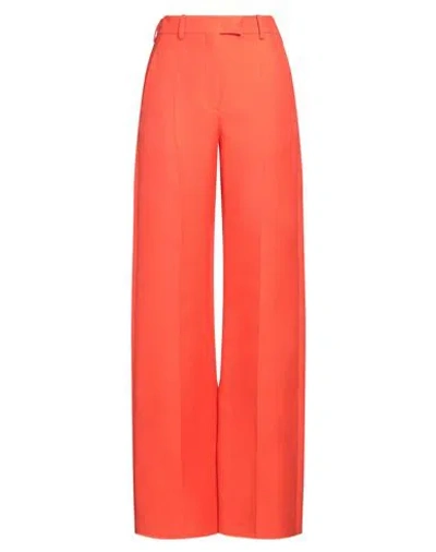 Valentino Garavani Woman Pants Orange Size 2 Virgin Wool, Silk