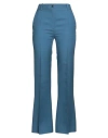 Valentino Garavani Woman Pants Slate Blue Size 4 Virgin Wool, Silk