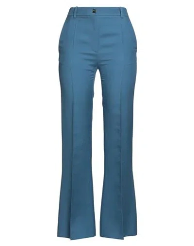 Valentino Garavani Woman Pants Slate Blue Size 4 Virgin Wool, Silk