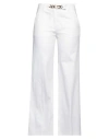 Valentino Garavani Woman Pants White Size 8 Cotton, Elastane In White