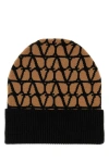 VALENTINO GARAVANI VALENTINO GARAVANI WOMAN PRINTED CASHMERE BEANIE HAT