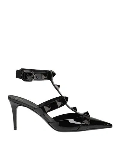 Valentino Garavani Woman Pumps Black Size 5.5 Leather