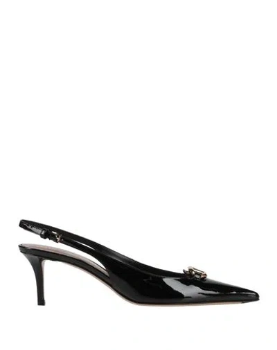 Valentino Garavani Woman Pumps Black Size 6 Leather