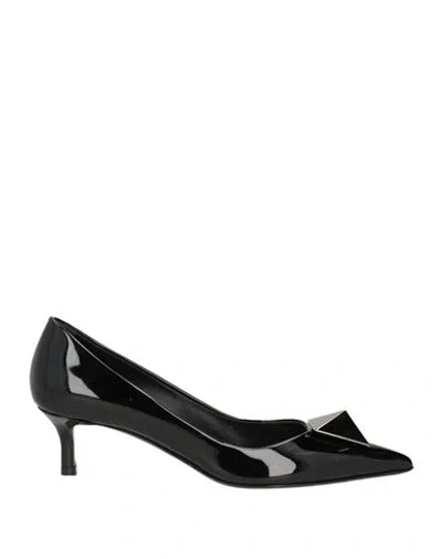 Valentino Garavani Woman Pumps Black Size 7 Leather