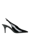 Valentino Le Salon Black Patent Leather Slingback In Black