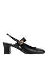 Valentino Garavani Woman Pumps Black Size 8 Leather
