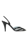 Valentino Black Leather High Heel Pumps In Black