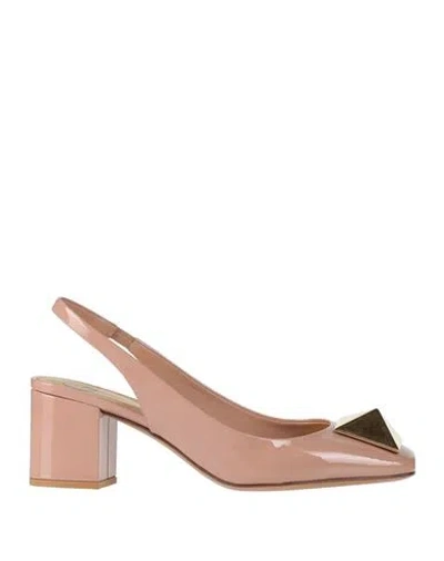 Valentino Garavani Woman Pumps Blush Size 5.5 Leather