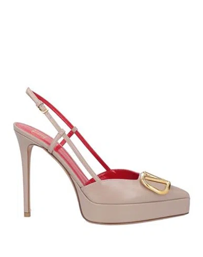 VALENTINO GARAVANI VALENTINO GARAVANI WOMAN PUMPS BLUSH SIZE 8 LEATHER