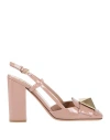 Valentino Garavani Woman Pumps Blush Size 8.5 Leather In Pink