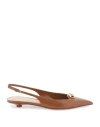 Valentino Garavani Woman Pumps Brown Size 8 Calfskin In Brown