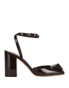 Valentino Garavani Woman Pumps Dark Brown Size 7.5 Leather