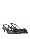 Valentino Garavani Woman Pumps Dark Brown Size 8 Soft Leather In Brown