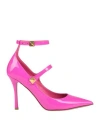 Valentino Garavani Woman Pumps Fuchsia Size 9 Leather In Pink
