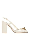Valentino Garavani Woman Pumps Ivory Size 9 Leather In White
