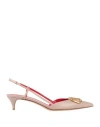 Valentino Garavani Woman Pumps Light Brown Size 11 Leather In Beige