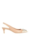 Valentino Garavani Woman Pumps Light Brown Size 8 Leather In Beige