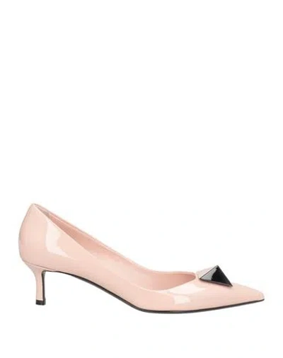 Valentino Garavani Woman Pumps Light Pink Size 7.5 Leather