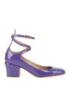 Valentino Garavani Woman Pumps Light Purple Size 6 Soft Leather