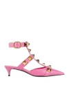 Valentino Garavani Woman Pumps Pink Size 9 Soft Leather